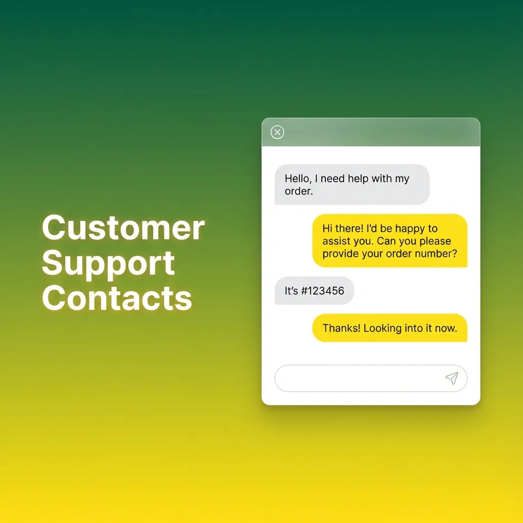 Customer support contact options for deposit issues shown: live chat, email, phone, and secure in-app message center.