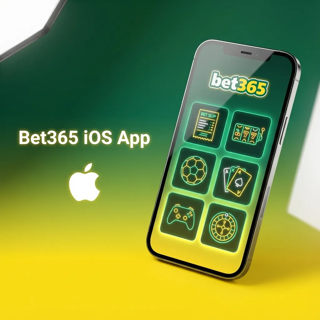 Screenshot of Bet365 iOS app on iPhone showing betting markets and casino games in a compact mobile interface
