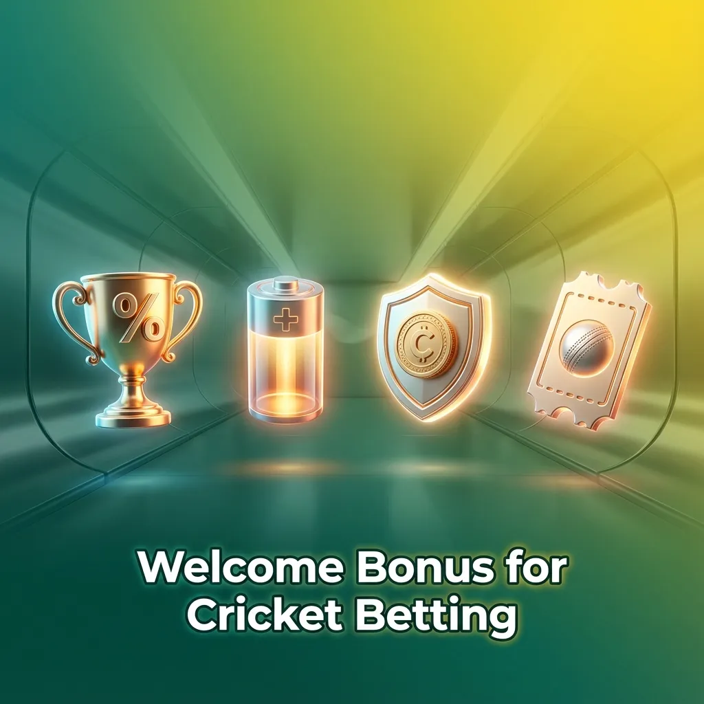 Banner for Indian cricket betting site showing “15% sports bonus up to ₹4,000” welcome offer for new users