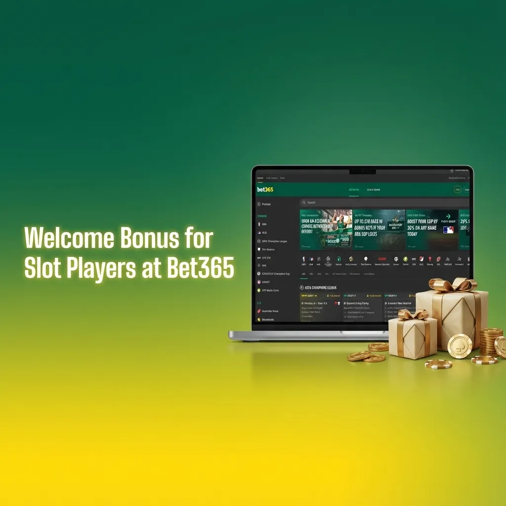 Colorful Bet365 casino banner promoting 15% welcome bonus for new slot players up to ₹4,000