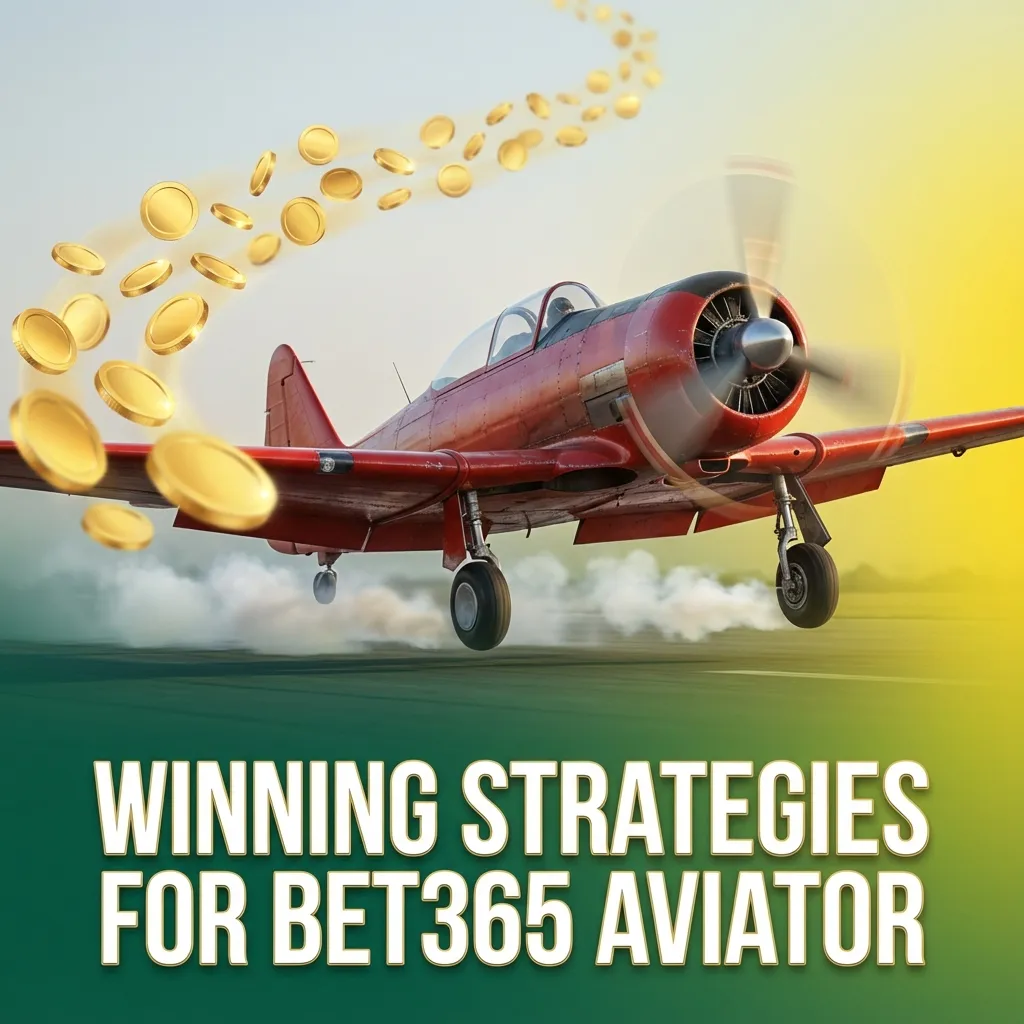 Illustrated Bet365 Aviator plane flying upward with icons and text showing bankroll control and low-risk crash game strategies