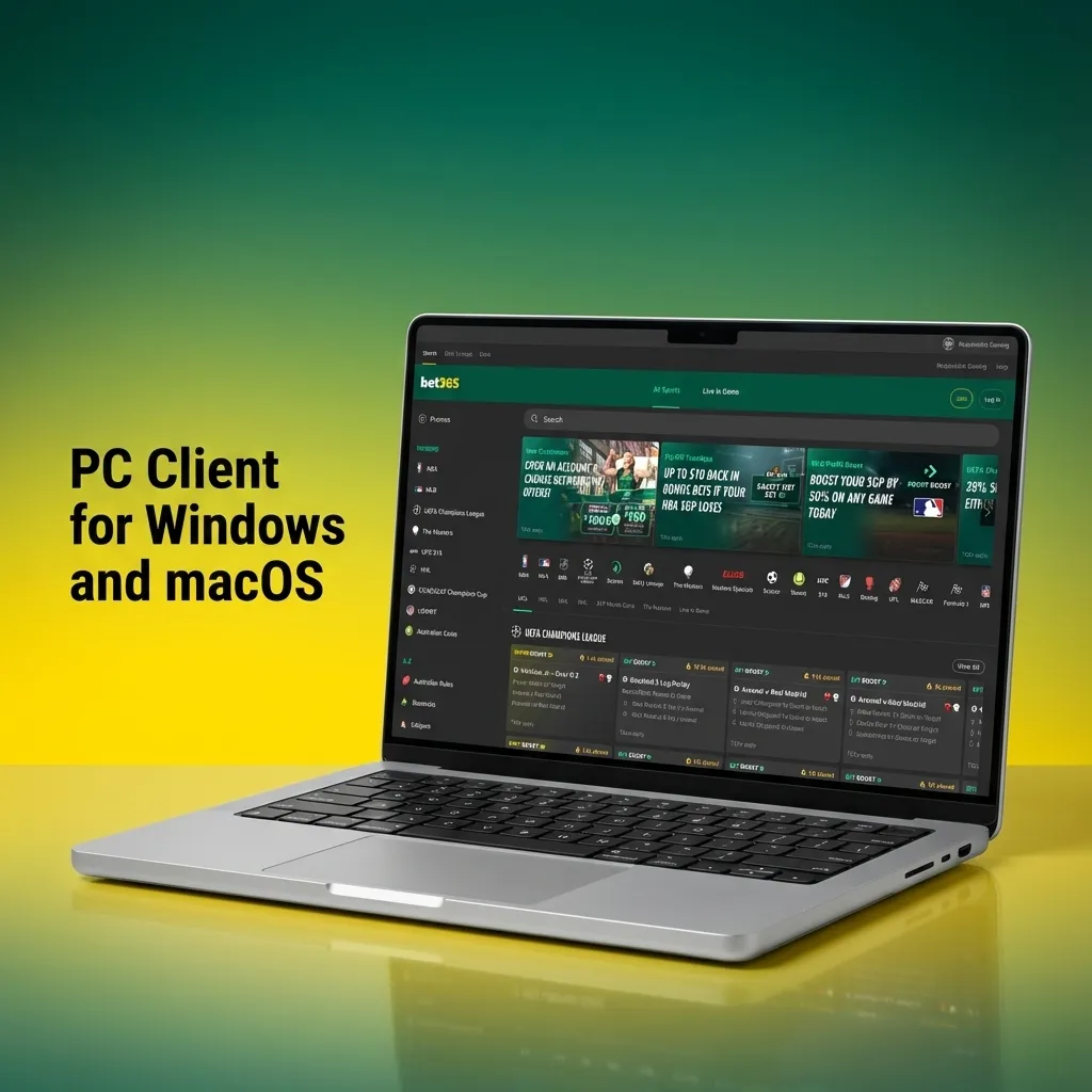 Bet365 website open in a desktop browser on a PC, showing betting options without any separate app installed