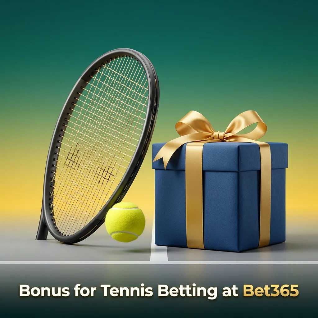 Bet365 tennis betting bonus promotion banner highlighting welcome offer details for new users