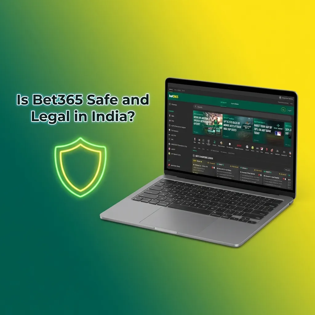 Illustration of Bet365 legality in India, highlighting encryption, privacy, offshore access, and responsible gambling tools