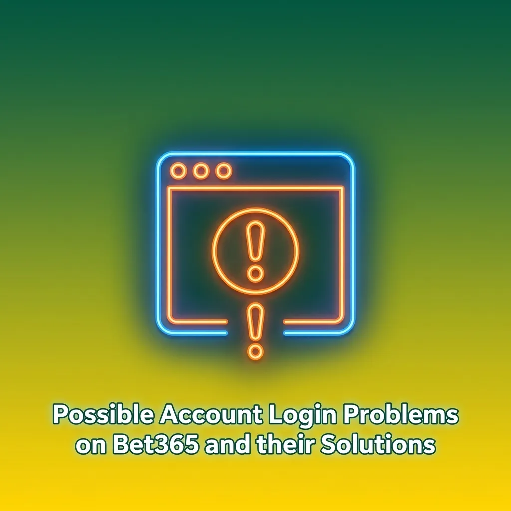 Illustrated Bet365 login page highlighting common sign-in errors with brief solutions in a comparison table format